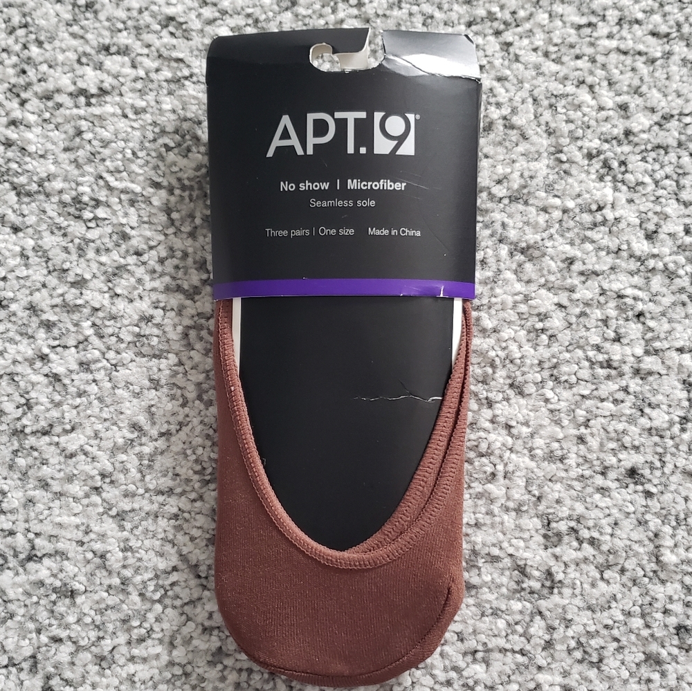 No Show Peds by Apt. 9 NWT, 3 pairs